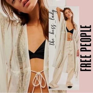 NWT Free People Kimono/Kaftan Boho Beachy Flowy Casual